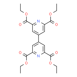 ChemSpider 2D Image | Tetraethyl 4,4'-bipyridine-2,2',6,6'-tetracarboxylate | C22H24N2O8