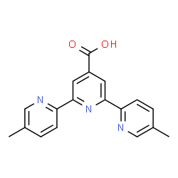ChemSpider 2D Image | 5,5''-Dimethyl-2,2':6',2''-terpyridine-4'-carboxylic acid | C18H15N3O2