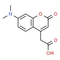 ChemSpider 2D Image | 7-(Dimethylamino)coumarine-4-Acetic Acid | C13H13NO4