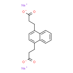 ChemSpider 2D Image | Disodium 3,3'-naphthalene-1,4-diyldipropanoate | C16H14Na2O4