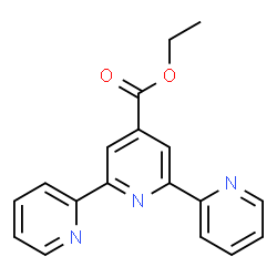 ChemSpider 2D Image | Ethyl-2,2':6',2''-terpyridin-4'-carboxylat | C18H15N3O2