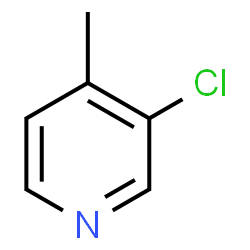 ChemSpider 2D Image | 3-Chloro-4-methylpyridine | C6H6ClN