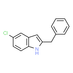 ChemSpider 2D Image | 2-Benzyl-5-chloro-1H-indole | C15H12ClN