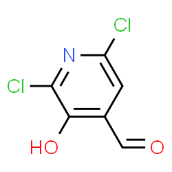ChemSpider 2D Image | 2,6-Dichloro-3-hydroxyisonicotinaldehyde | C6H3Cl2NO2