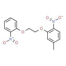 ChemSpider 2D Image | 4-Methyl-1-nitro-2-[2-(2-nitrophenoxy)ethoxy]benzene | C15H14N2O6