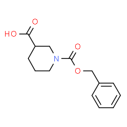 ChemSpider 2D Image | 1-Benzyloxycarbonylpiperidine-3-carboxylic acid | C14H17NO4