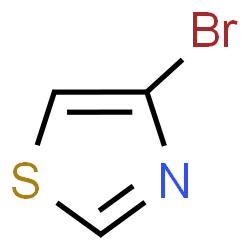 ChemSpider 2D Image | 4-Bromothiazole | C3H2BrNS