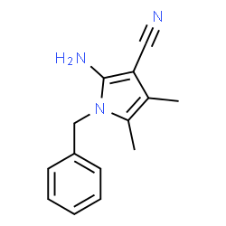 ChemSpider 2D Image | 2-Amino-1-benzyl-4,5-dimethyl-1H-pyrrole-3-carbonitrile | C14H15N3