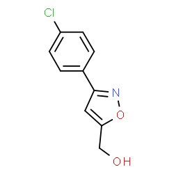 ChemSpider 2D Image | (3-(4-chlorophenyl)isoxazol-5-yl)methanol | C10H8ClNO2