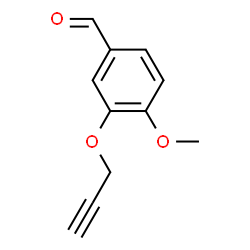 ChemSpider 2D Image | 4-Methoxy-3-(2-propyn-1-yloxy)benzaldehyde | C11H10O3