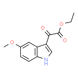 ChemSpider 2D Image | Ethyl (5-methoxy-1H-indol-3-yl)(oxo)acetate | C13H13NO4