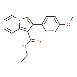 ChemSpider 2D Image | Ethyl 2-(4-methoxyphenyl)-1-indolizinecarboxylate | C18H17NO3