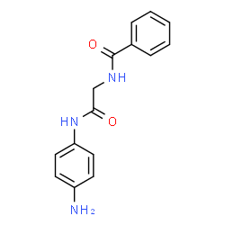 ChemSpider 2D Image | N-{2-[(4-Aminophenyl)amino]-2-oxoethyl}benzamide | C15H15N3O2