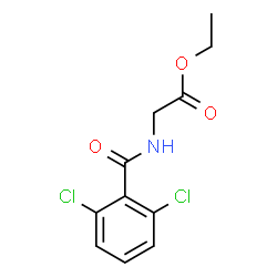 ChemSpider 2D Image | Ethyl N-(2,6-dichlorobenzoyl)glycinate | C11H11Cl2NO3