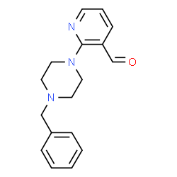 ChemSpider 2D Image | 2-(4-Benzyl-1-piperazinyl)nicotinaldehyde | C17H19N3O