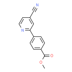 ChemSpider 2D Image | Methyl 4-(4-cyano-2-pyridinyl)benzoate | C14H10N2O2