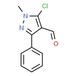 ChemSpider 2D Image | 5-Chloro-1-methyl-3-phenyl-1H-pyrazole-4-carbaldehyde | C11H9ClN2O