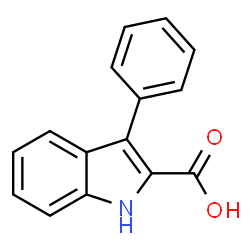 ChemSpider 2D Image | 3-Phenyl-1H-indole-2-carboxylic acid | C15H11NO2