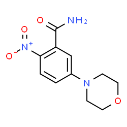 ChemSpider 2D Image | 5-(4-Morpholinyl)-2-nitrobenzamide | C11H13N3O4