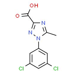 ChemSpider 2D Image | 1-(3,5-Dichlorophenyl)-5-methyl-1H-1,2,4-triazole-3-carboxylic acid | C10H7Cl2N3O2