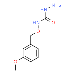 ChemSpider 2D Image | N-((3-methoxybenzyl)oxy)hydrazinecarboxamide | C9H13N3O3