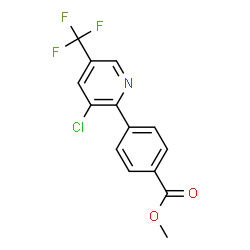 ChemSpider 2D Image | methyl 4-(3-chloro-5-(trifluoromethyl)pyridin-2-yl)benzoate | C14H9ClF3NO2
