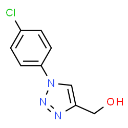 ChemSpider 2D Image | [1-(4-Chlorophenyl)-1H-1,2,3-triazol-4-yl]methanol | C9H8ClN3O