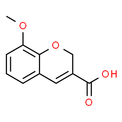 ChemSpider 2D Image | 8-Methoxy-2H-chromene-3-carboxylic acid | C11H10O4