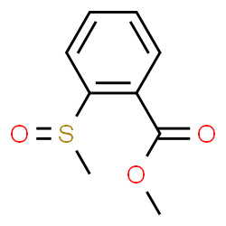 ChemSpider 2D Image | Methyl 2-(methylsulfinyl)benzoate | C9H10O3S