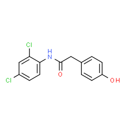 ChemSpider 2D Image | N-(2,4-Dichlorophenyl)-2-(4-hydroxyphenyl)acetamide | C14H11Cl2NO2
