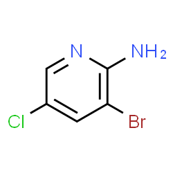 ChemSpider 2D Image | 3-bromo-5-chloropyridin-2-amine | C5H4BrClN2