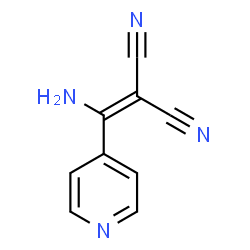ChemSpider 2D Image | [Amino(4-pyridinyl)methylene]malononitrile | C9H6N4