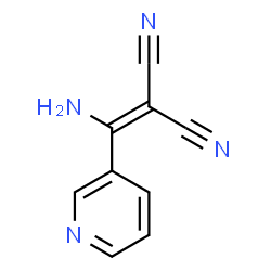 ChemSpider 2D Image | [Amino(3-pyridinyl)methylene]malononitrile | C9H6N4