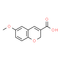 ChemSpider 2D Image | 6-Methoxy-2H-chromene-3-carboxylic acid | C11H10O4