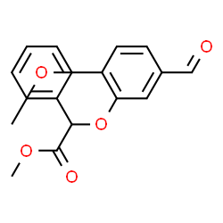 ChemSpider 2D Image | Methyl (5-formyl-2-methoxyphenoxy)(phenyl)acetate | C17H16O5