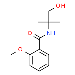 ChemSpider 2D Image | N-(1-Hydroxy-2-methyl-2-propanyl)-2-methoxybenzamide | C12H17NO3