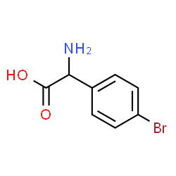 ChemSpider 2D Image | Amino(4-bromophenyl)acetic acid | C8H8BrNO2