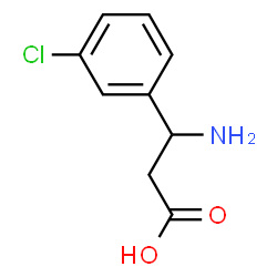 ChemSpider 2D Image | DL-β-(3-chlorophenyl)alanine | C9H10ClNO2