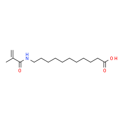 ChemSpider 2D Image | 11-(Methacryloylamino)undecanoic acid | C15H27NO3