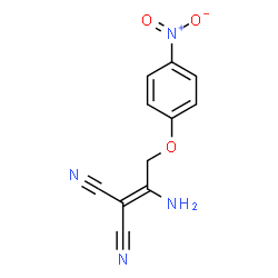 ChemSpider 2D Image | [1-Amino-2-(4-nitrophenoxy)ethylidene]malononitrile | C11H8N4O3