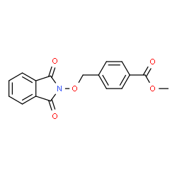 ChemSpider 2D Image | methyl 4-(((1,3-dioxoisoindolin-2-yl)oxy)methyl)benzoate | C17H13NO5