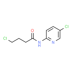 ChemSpider 2D Image | 4-Chloro-N-(5-chloro-2-pyridinyl)butanamide | C9H10Cl2N2O