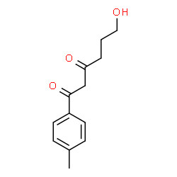 ChemSpider 2D Image | 6-Hydroxy-1-(4-methylphenyl)-1,3-hexanedione | C13H16O3