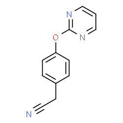 ChemSpider 2D Image | [4-(2-Pyrimidinyloxy)phenyl]acetonitrile | C12H9N3O