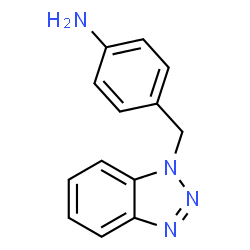 ChemSpider 2D Image | 4-(1H-Benzotriazol-1-ylmethyl)aniline | C13H12N4