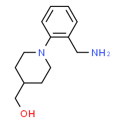 ChemSpider 2D Image | (1-[2-(AMINOMETHYL)PHENYL]-4-PIPERIDINYL)METHANOL | C13H20N2O