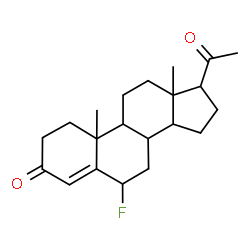 ChemSpider 2D Image | 6-Fluoropregn-4-ene-3,20-dione | C21H29FO2