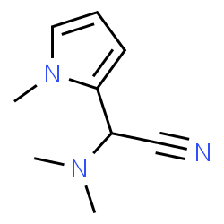ChemSpider 2D Image | (Dimethylamino)(1-methyl-1H-pyrrol-2-yl)acetonitrile | C9H13N3