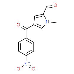 ChemSpider 2D Image | 1-Methyl-4-(4-nitrobenzoyl)-1H-pyrrole-2-carbaldehyde | C13H10N2O4
