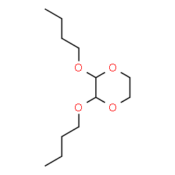 ChemSpider 2D Image | 2,3-Dibutoxy-1,4-dioxane | C12H24O4